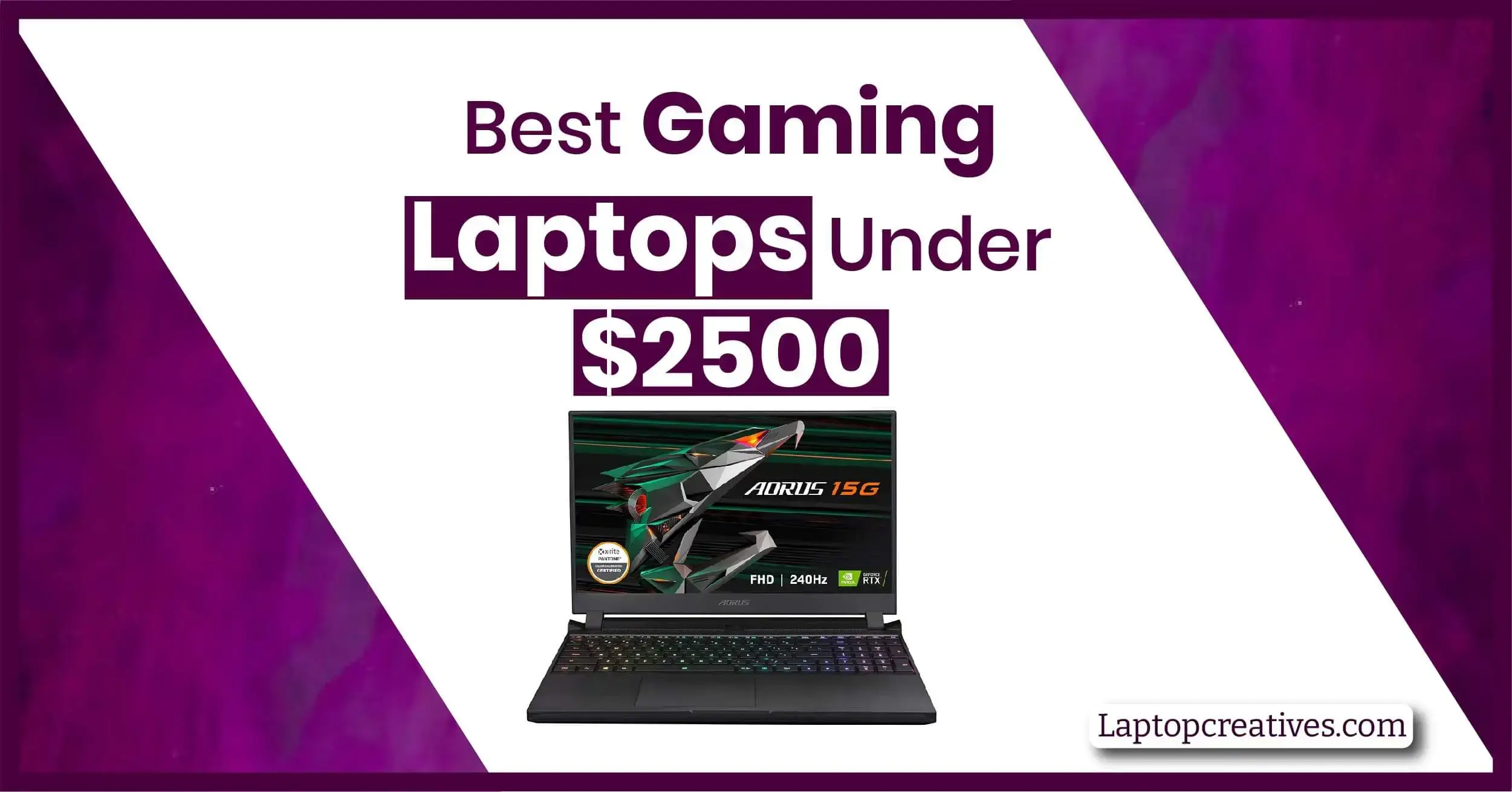 Best Gaming Laptops under $2500